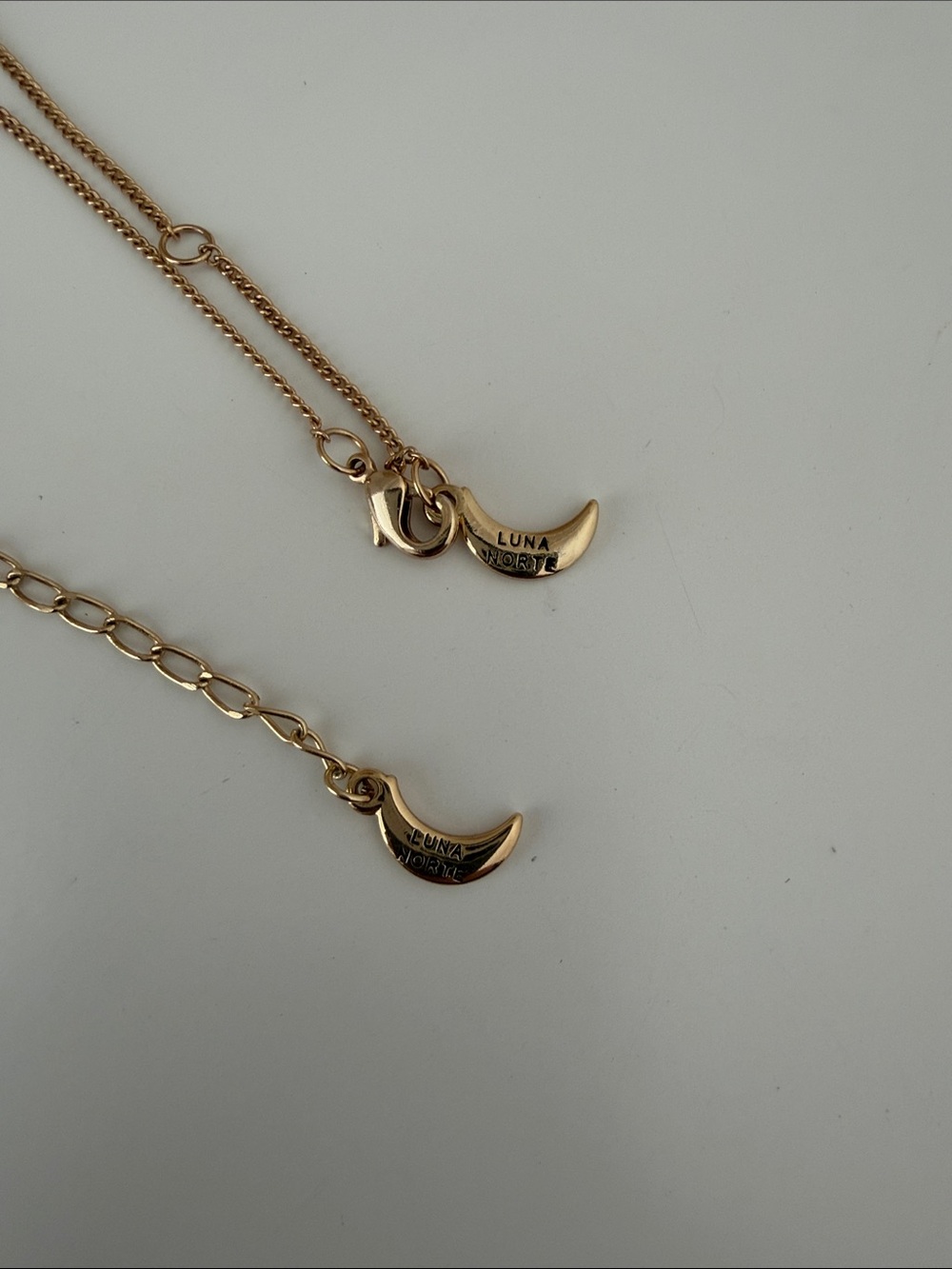 Two Luna Norte necklaces - Moonstone and Labradorite 14k over brass - Picture 7 of 8